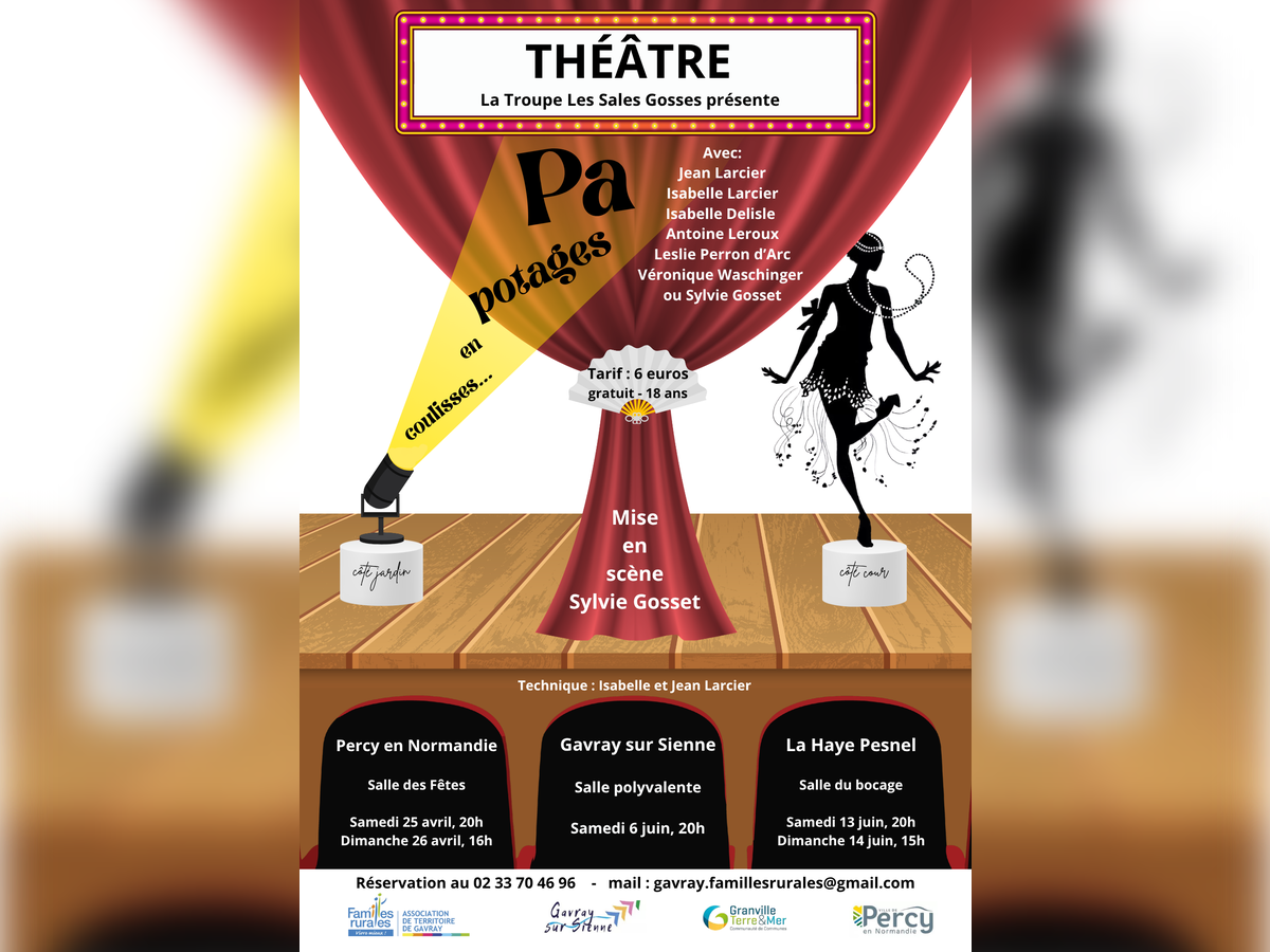 Théâtre "Pa potages en coulisses" — visuel événement