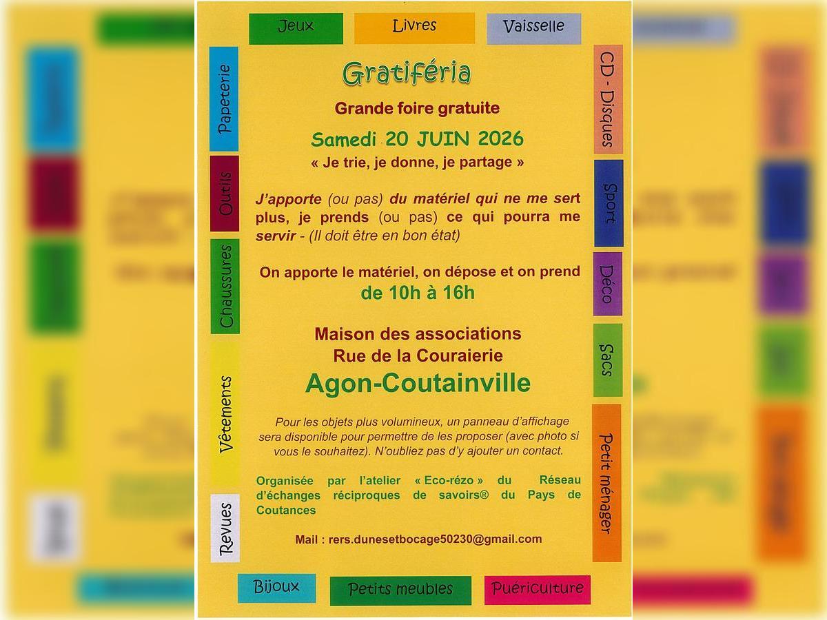 Gratiferia (marché gratuit !)