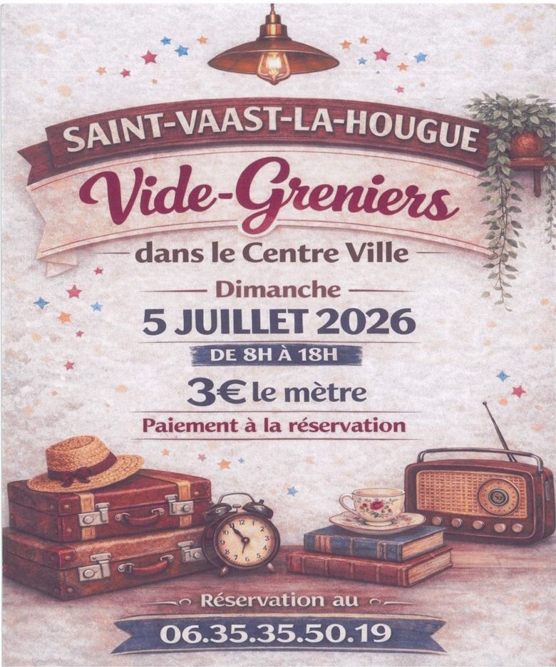Vide-greniers dans le centre-ville