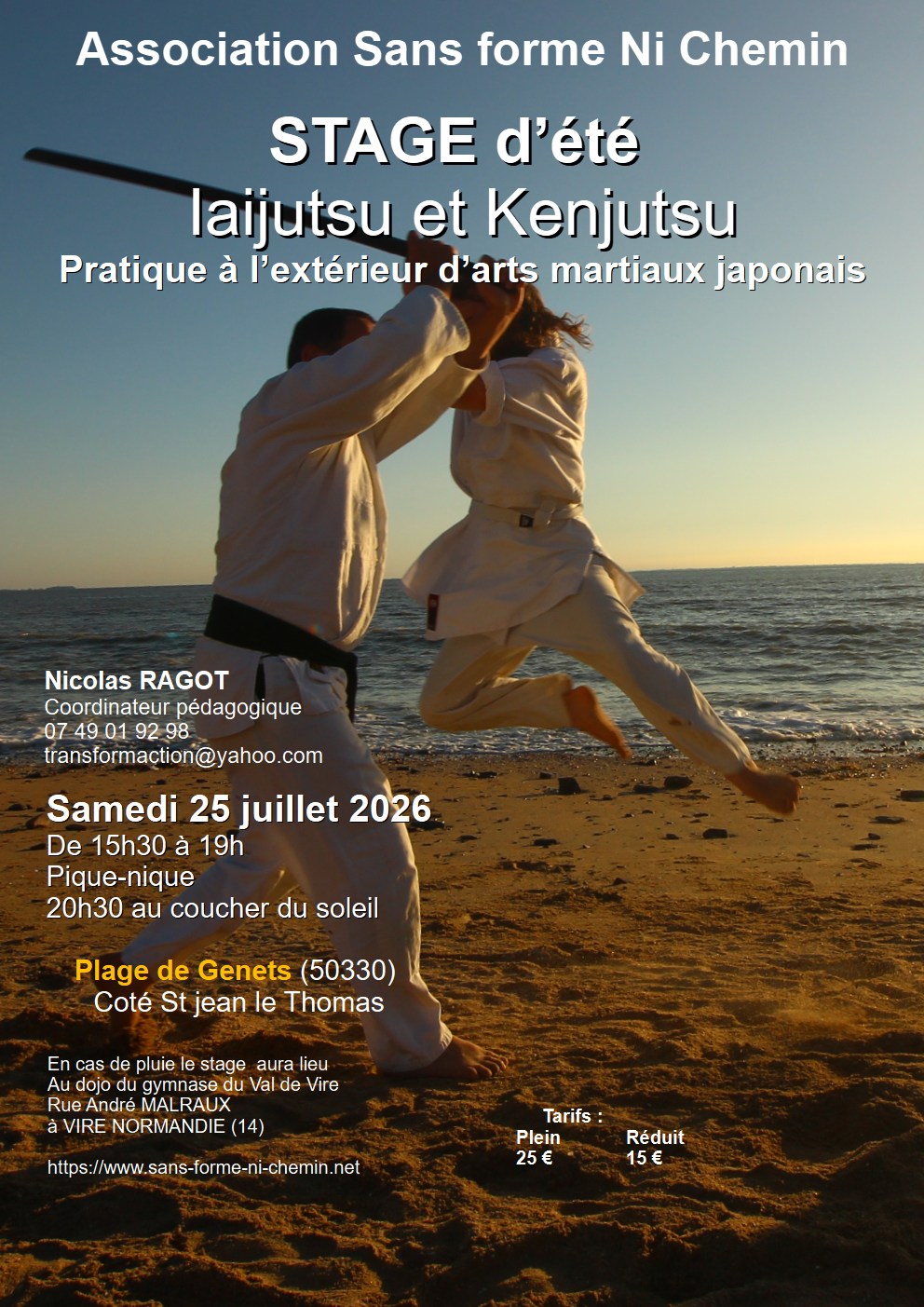 Stage d'été Iaijutsu et Kenjutsu - Arts martiaux traditionnels japonais — visuel événement
