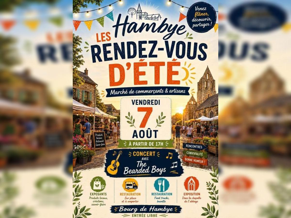 Les rendez-vous d'été - marché de commerçants et artisans + concert + exposition