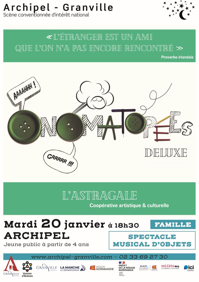 Spectacle musical d'objets pour enfants : Onomatopées Deluxe - L'Astragale