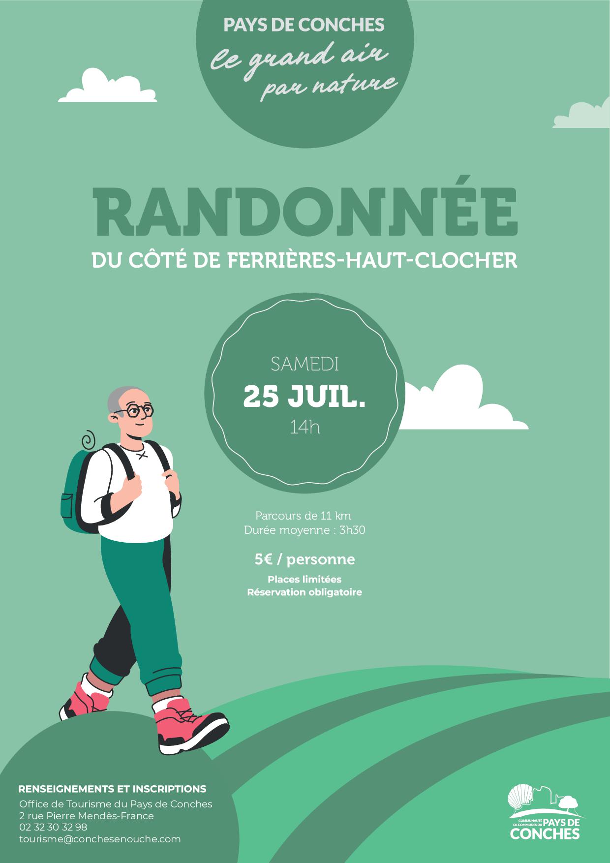 Randonnée du côté de Ferrières-Haut-Clocher, 25.07.2026