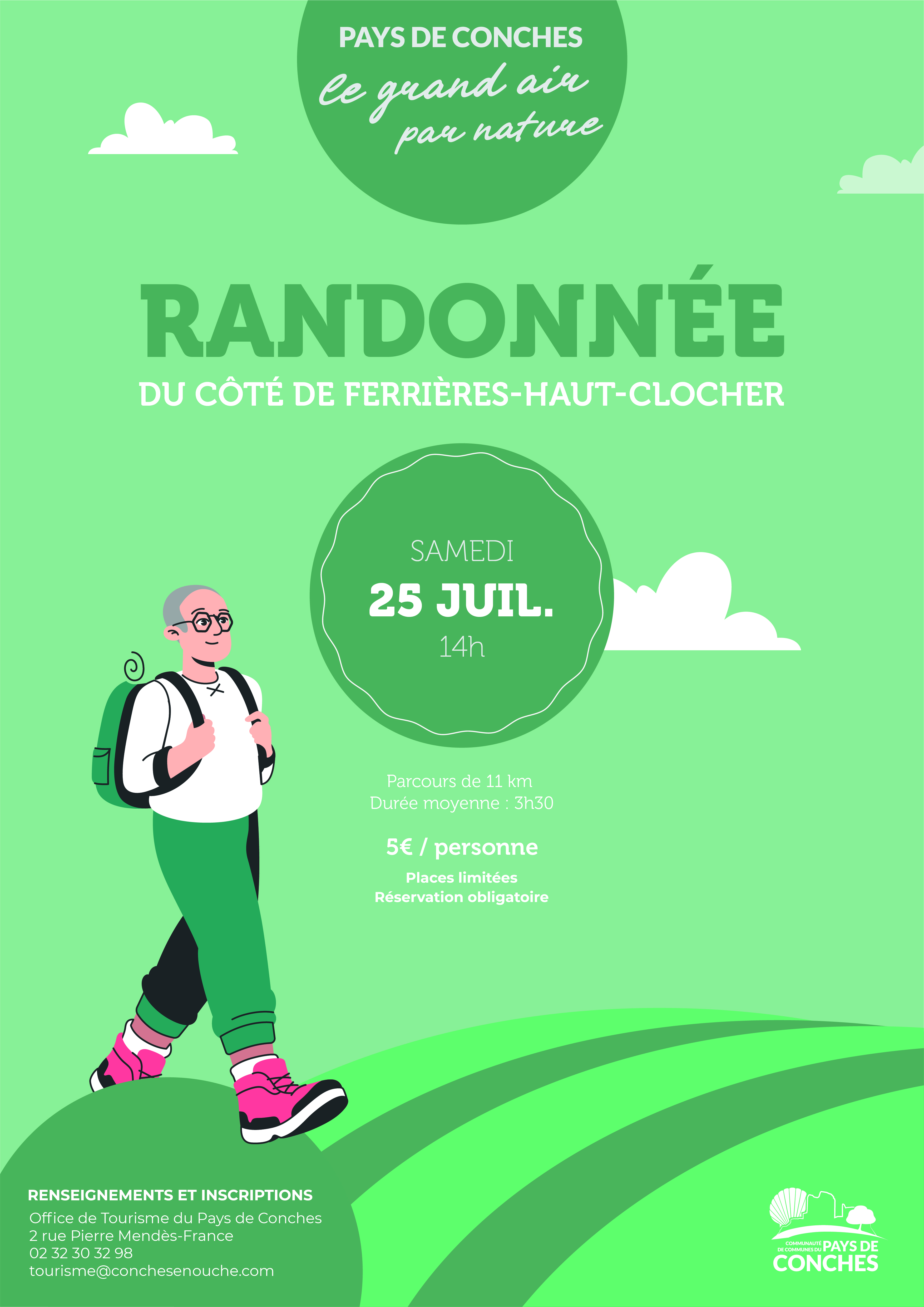 Randonnée du côté de Ferrières-Haut-Clocher, 25.07.2026