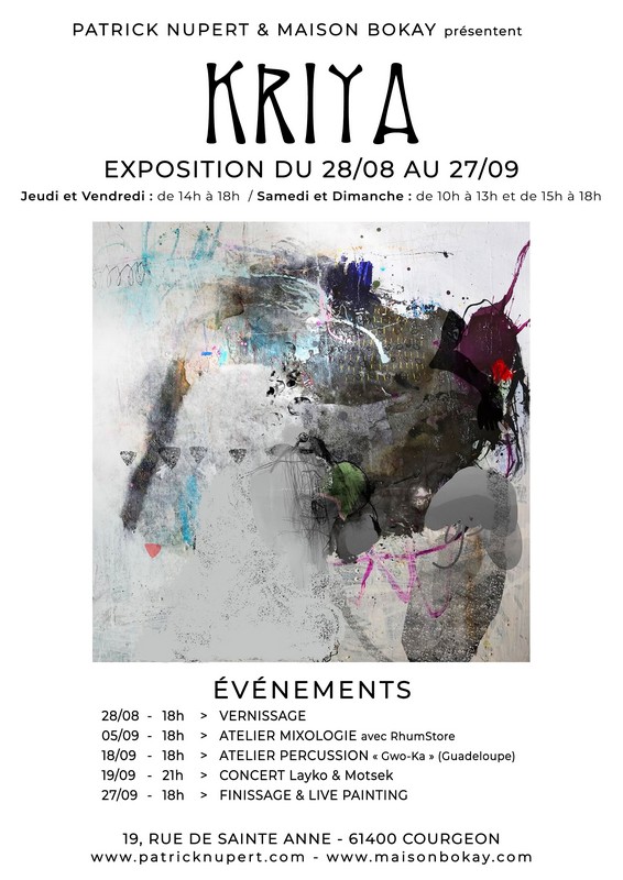 Exposition - Patrick Nupert & Maison Bokay présentent "Kriya"