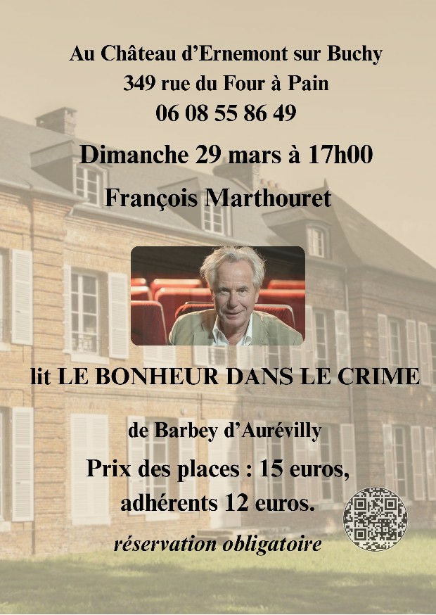 Lecture théâtralisée : "Le Bonheur dans le Crime"
