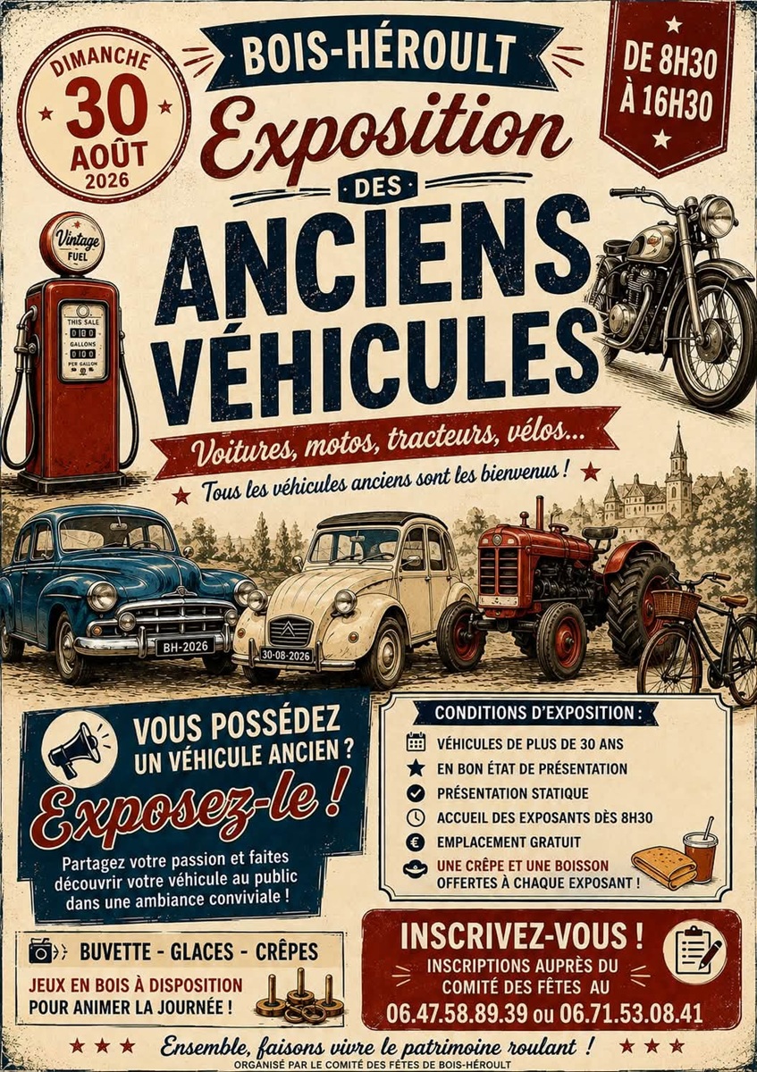 Exposition des anciens véhicules