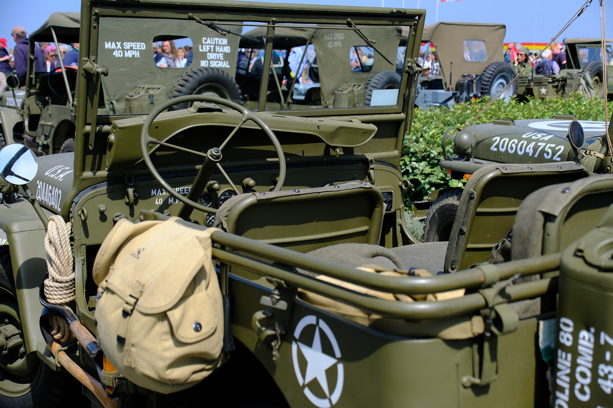 Exposition de véhicules militaires