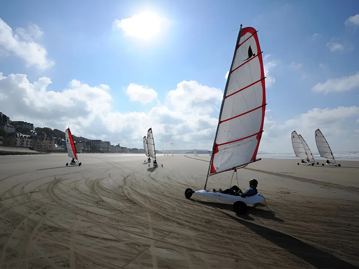 Séance de char à voile avec le Club Nautique de Trouville Hennequeville CNTH