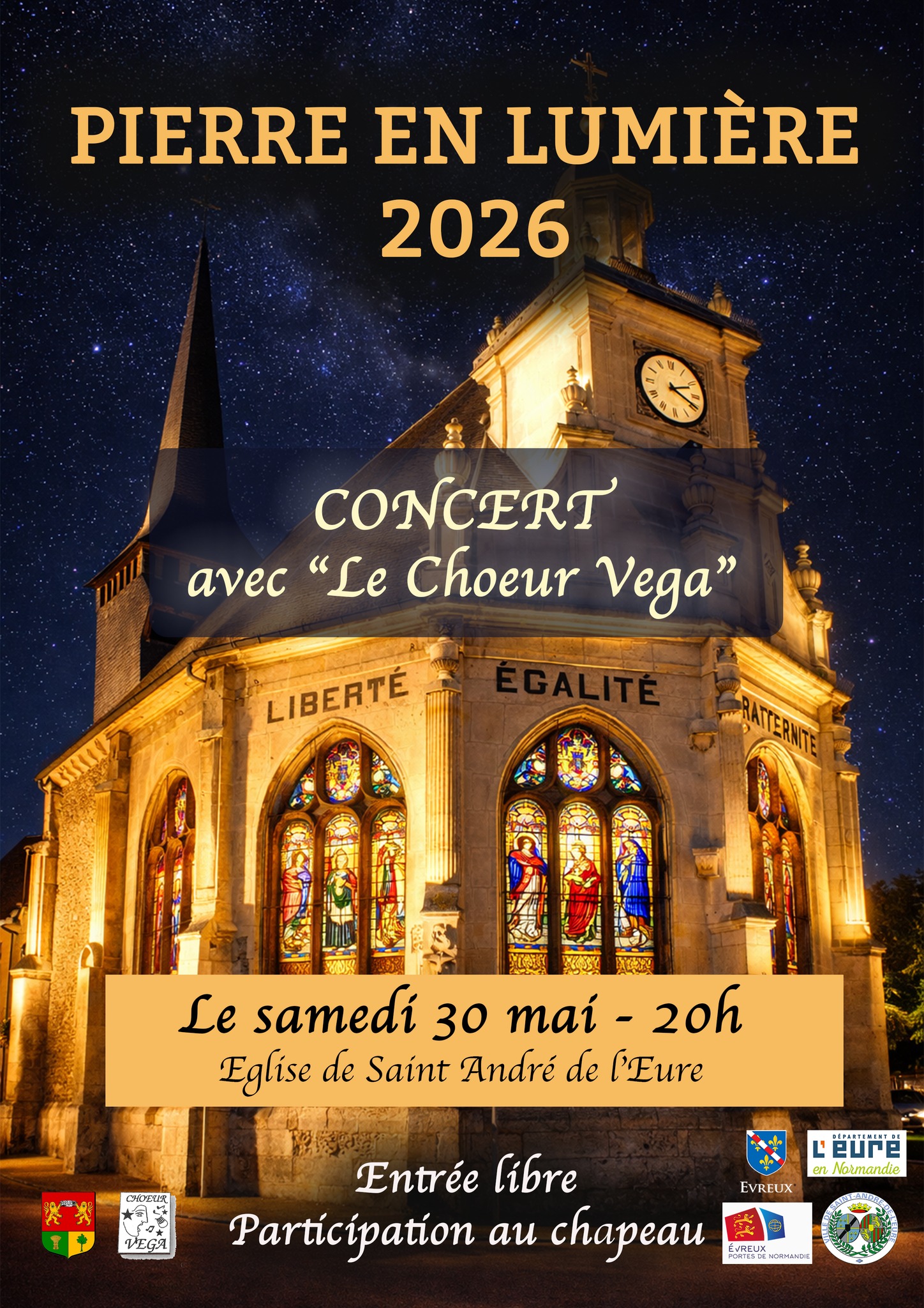 Concert du Choeur Vega à Saint-André-De-L'Eure