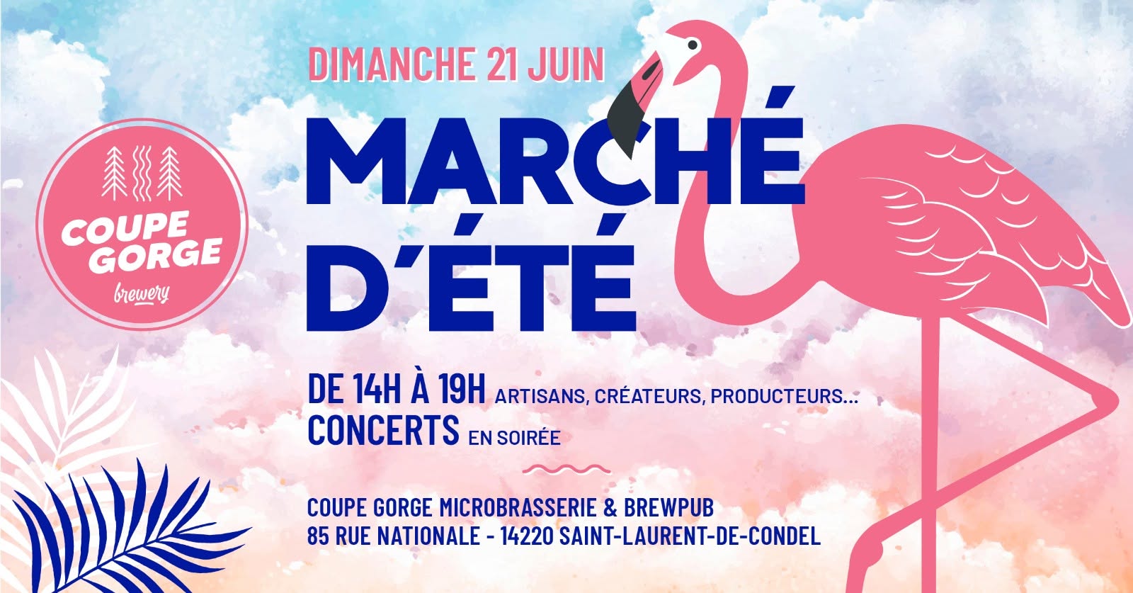 Marché de l'été à la Brasserie Coupe Gorge