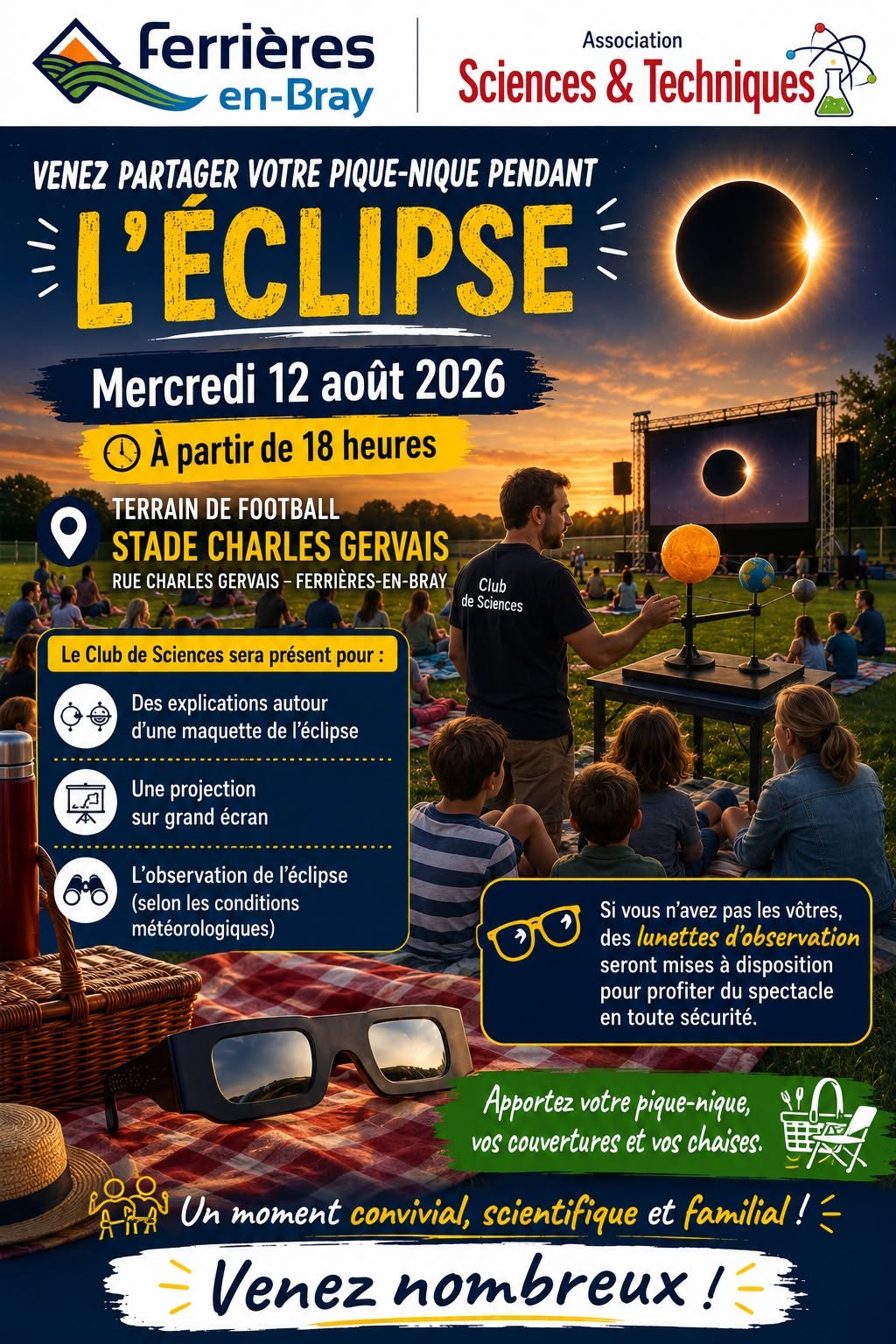 Pique-nique sous l'éclipse