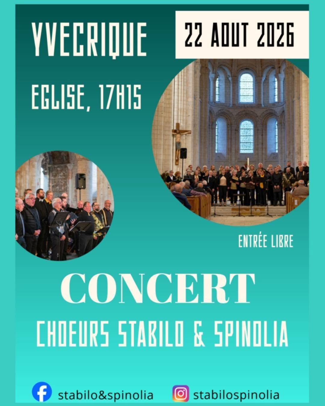 Concert Choeurs Stabilo et Spiniola