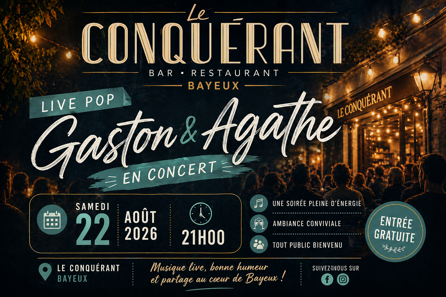 Concert au Conquérant — visuel événement