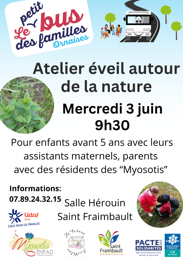 atelier éveil autour de la nature