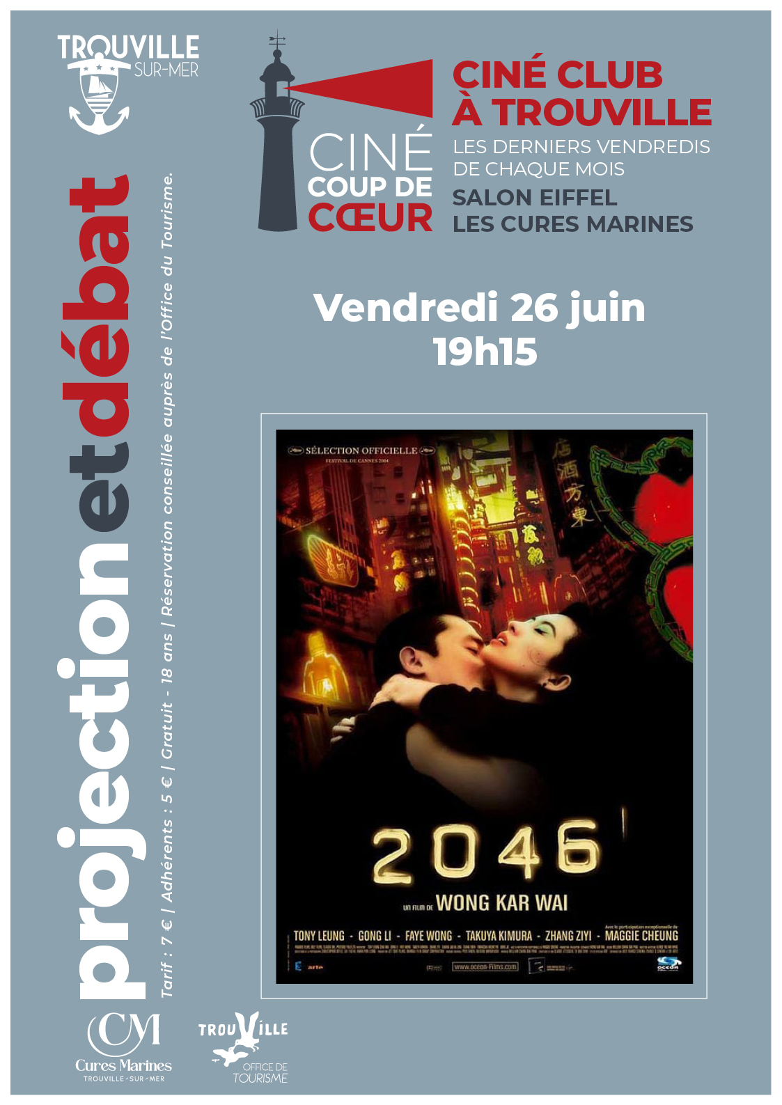 Ciné Coup de Cœur – Projection & débat autour du film « 2046 » de Wong Kar-Wai