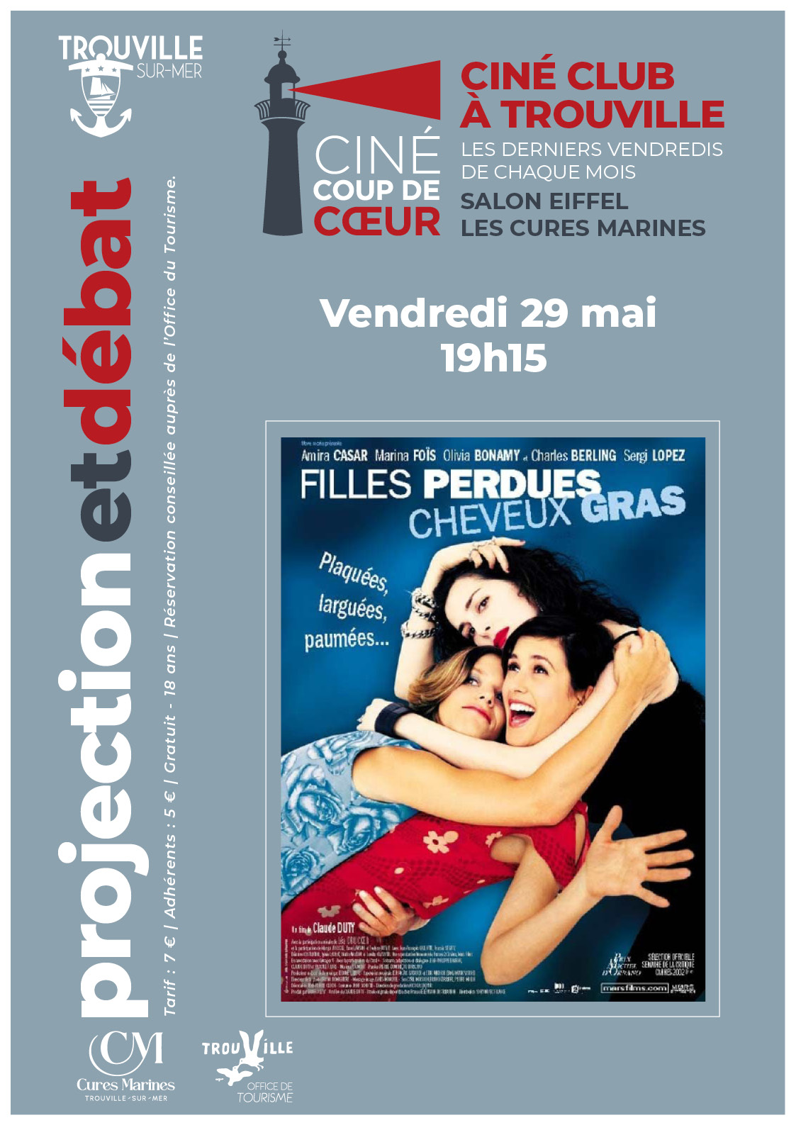 Ciné Coup de Cœur – Projection & débat autour du film « Filles perdues, cheveux gras » de Claude Duty