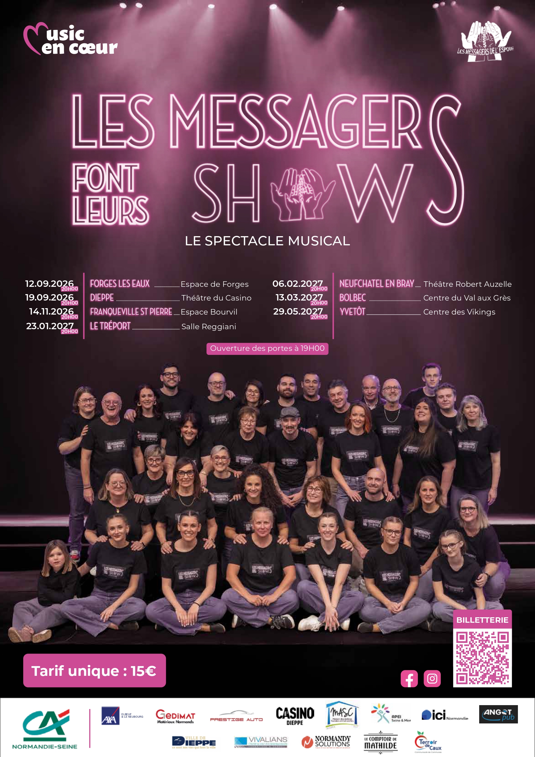 Les Messagers font leurs Shows à Forges-les-Eaux !