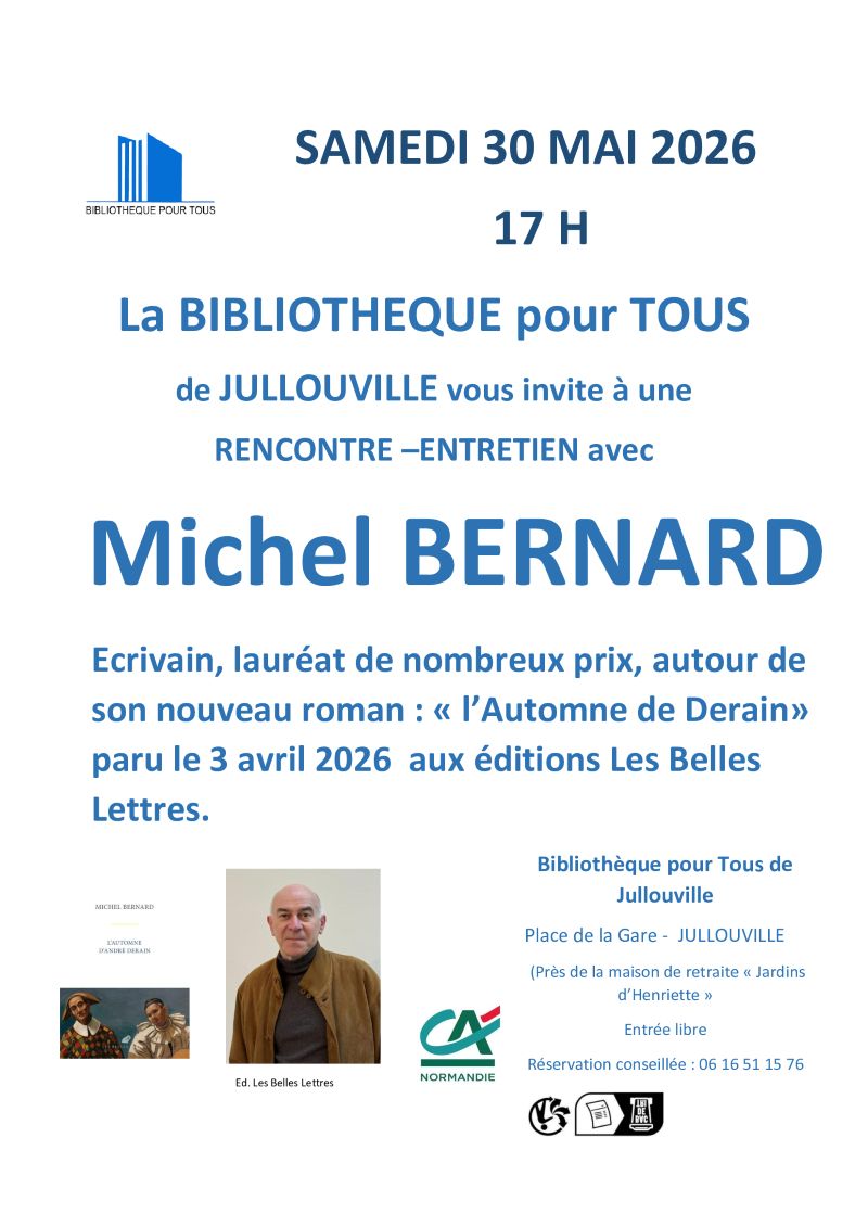 Rencontre et dédicace Michel Bernard — visuel événement