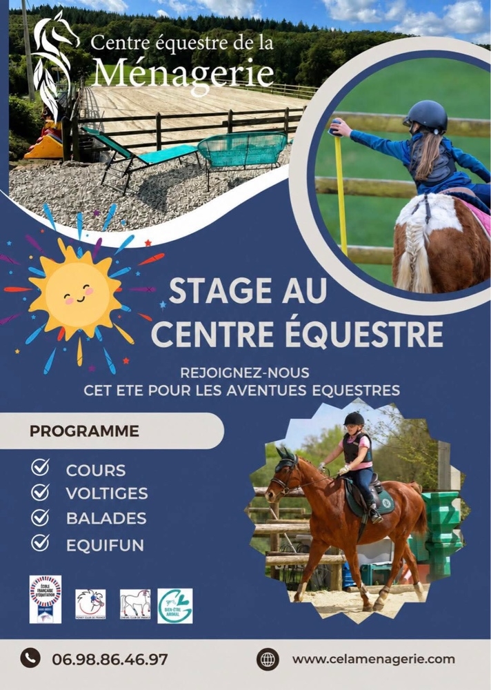 Stages d’équitation été 2026