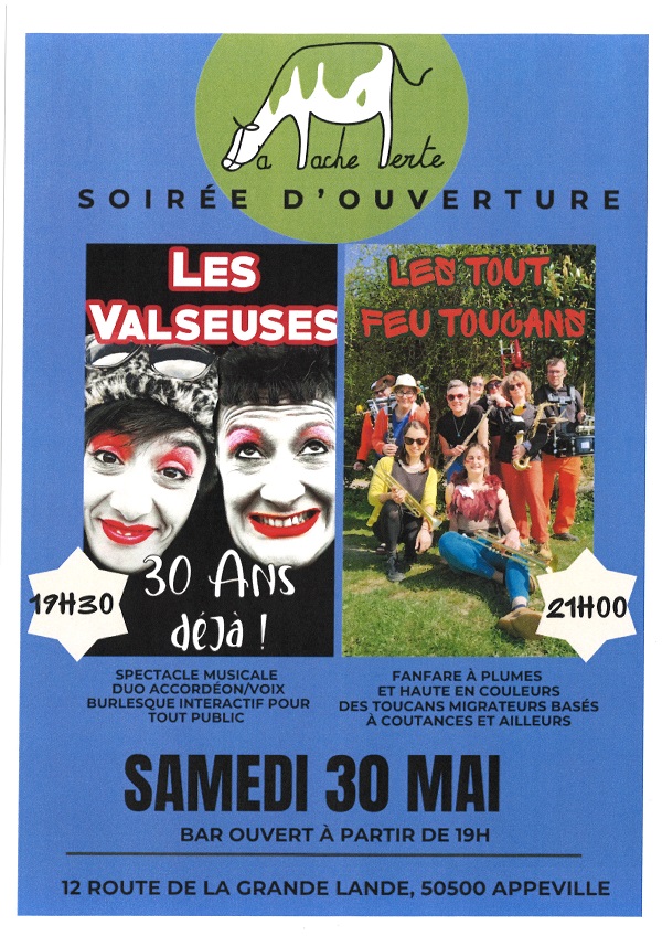 Soirée d'ouverture à La Vache Verte