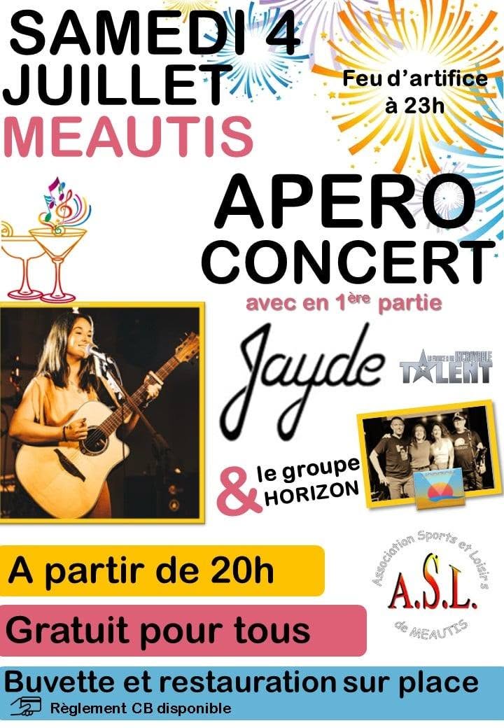 Apéro concert et feu d'artifice