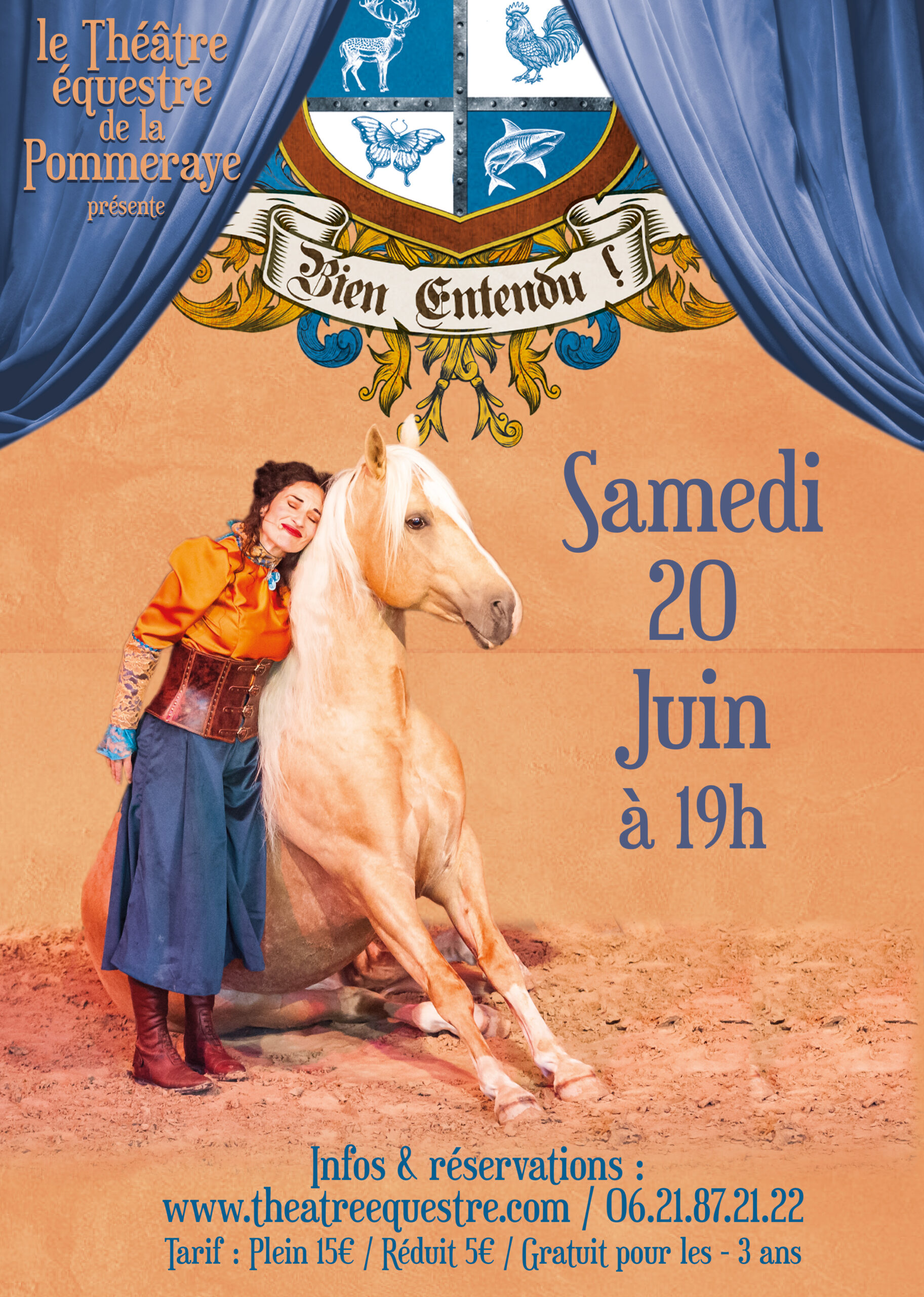 Spectacle jeune public « Bien entendu ! » au théâtre équestre de la Pommeraye