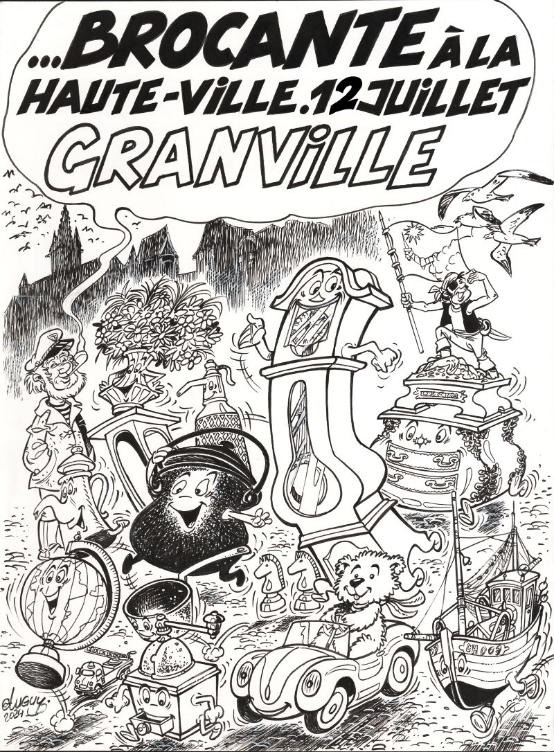 Brocante et Marché aux puces de la Haute Ville de Granville — visuel événement