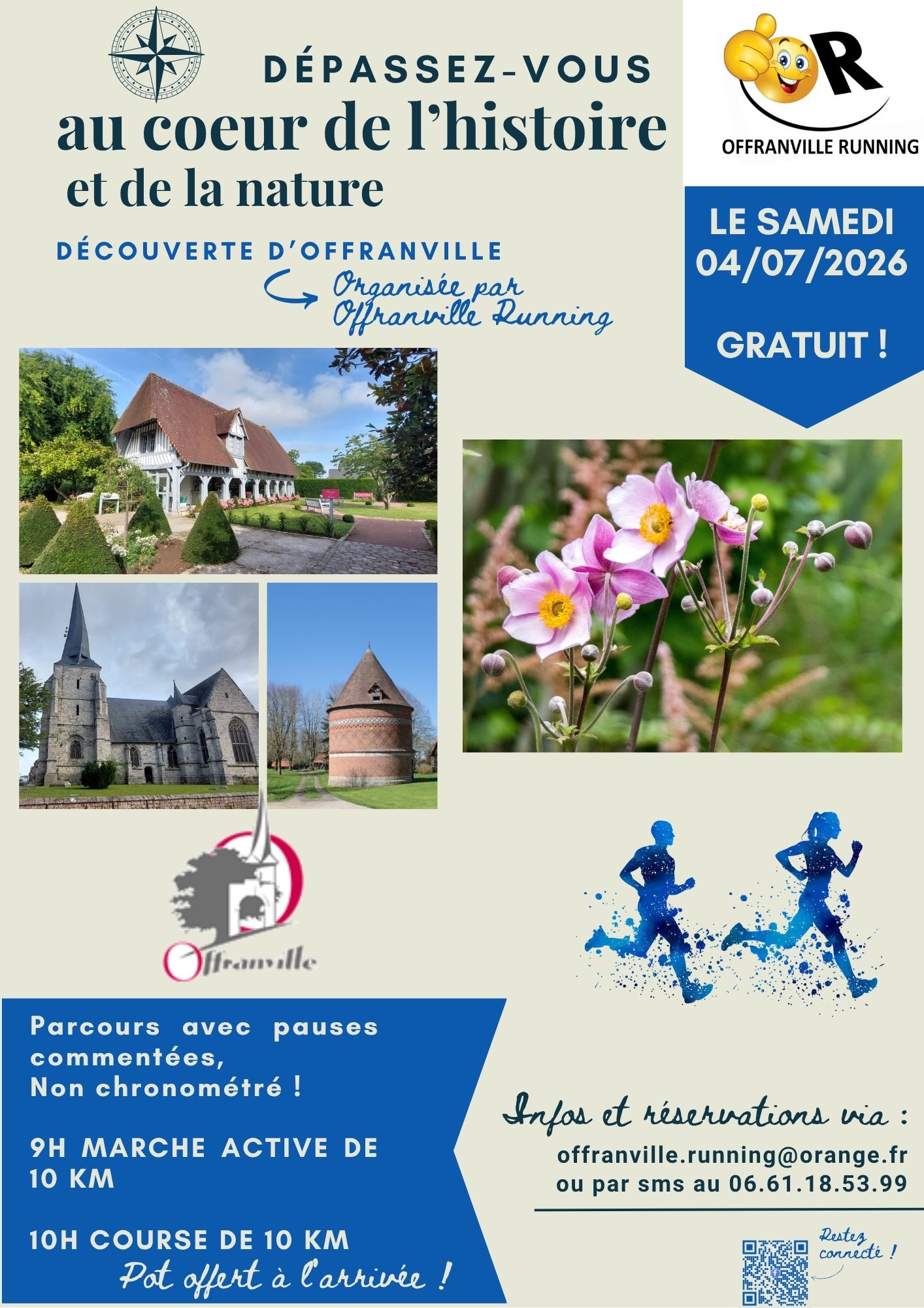 [Visite active] Offranville en marche rapide et course à pied