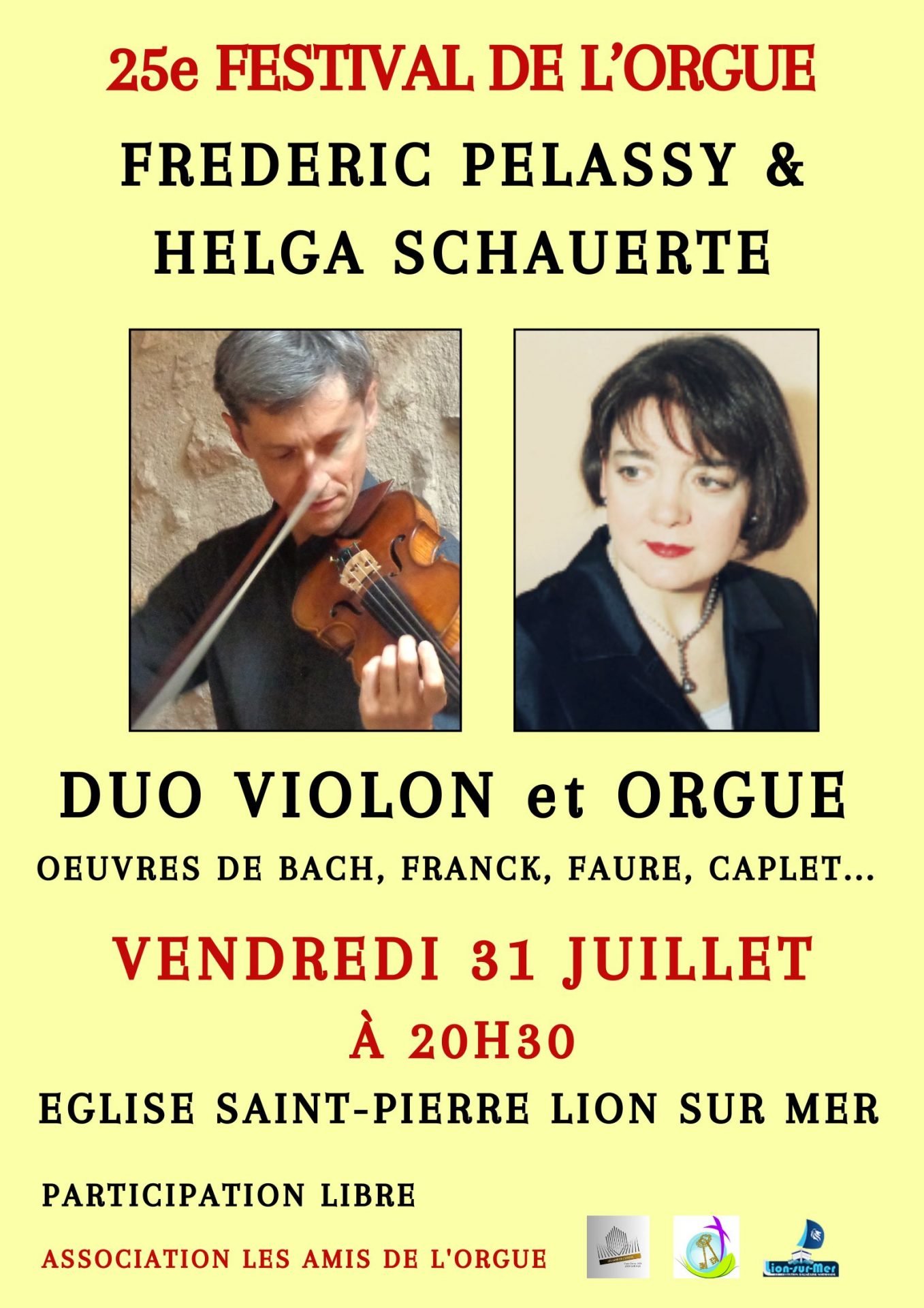 Festival Autour de l'orgue : concert violon et orgue