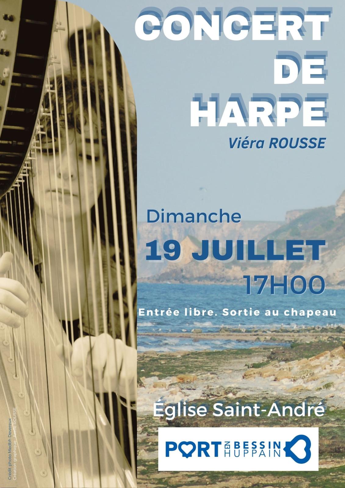 Concert de harpe à l'Eglise Saint-André de Port-en Bessin