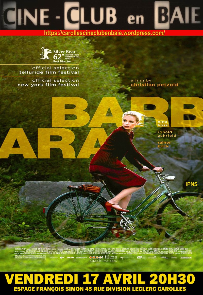 Ciné-club en baie diffuse "Barbara" Film de Christian Petzold 2012