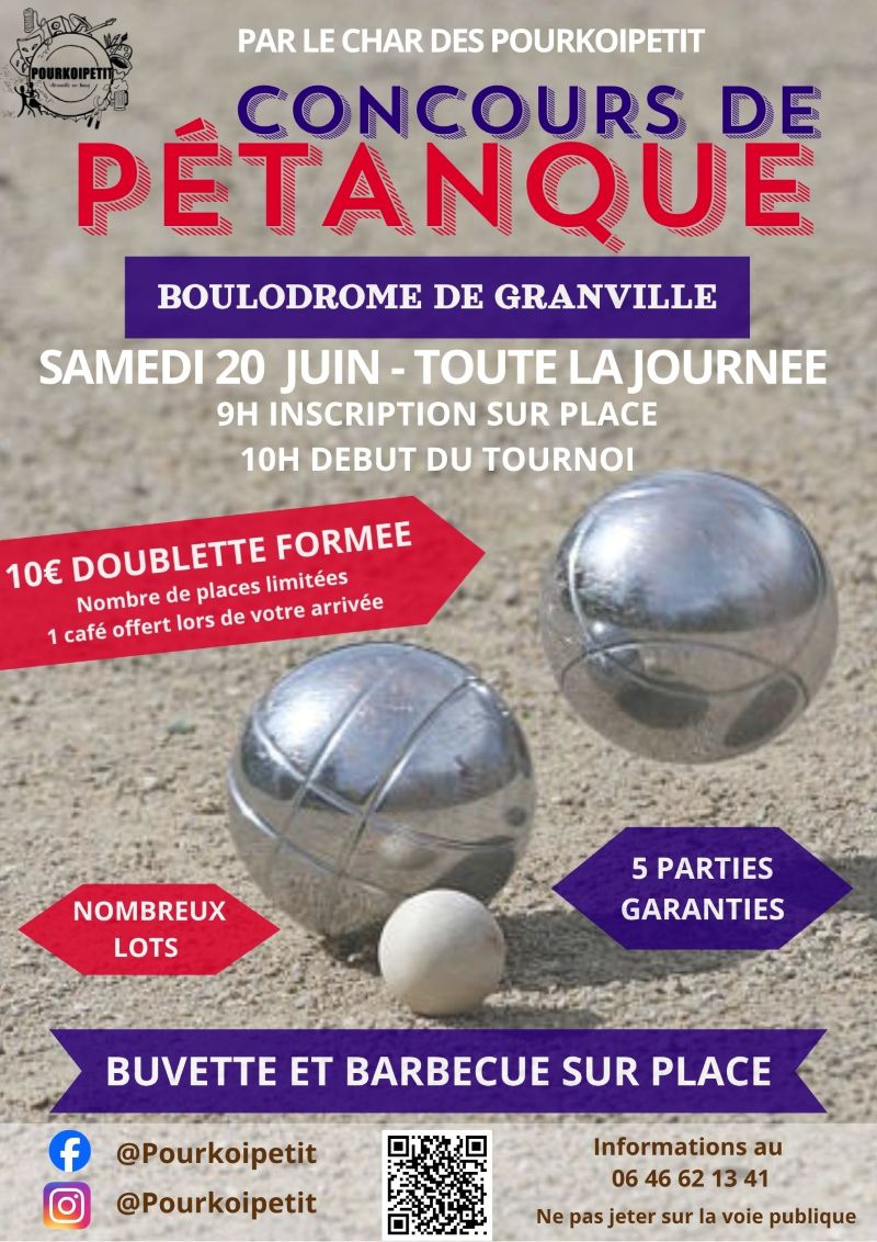Tournoi de pétanque — visuel événement