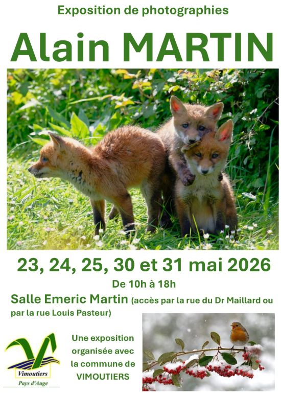 Exposition photos : Alain MARTIN, photographe animalier