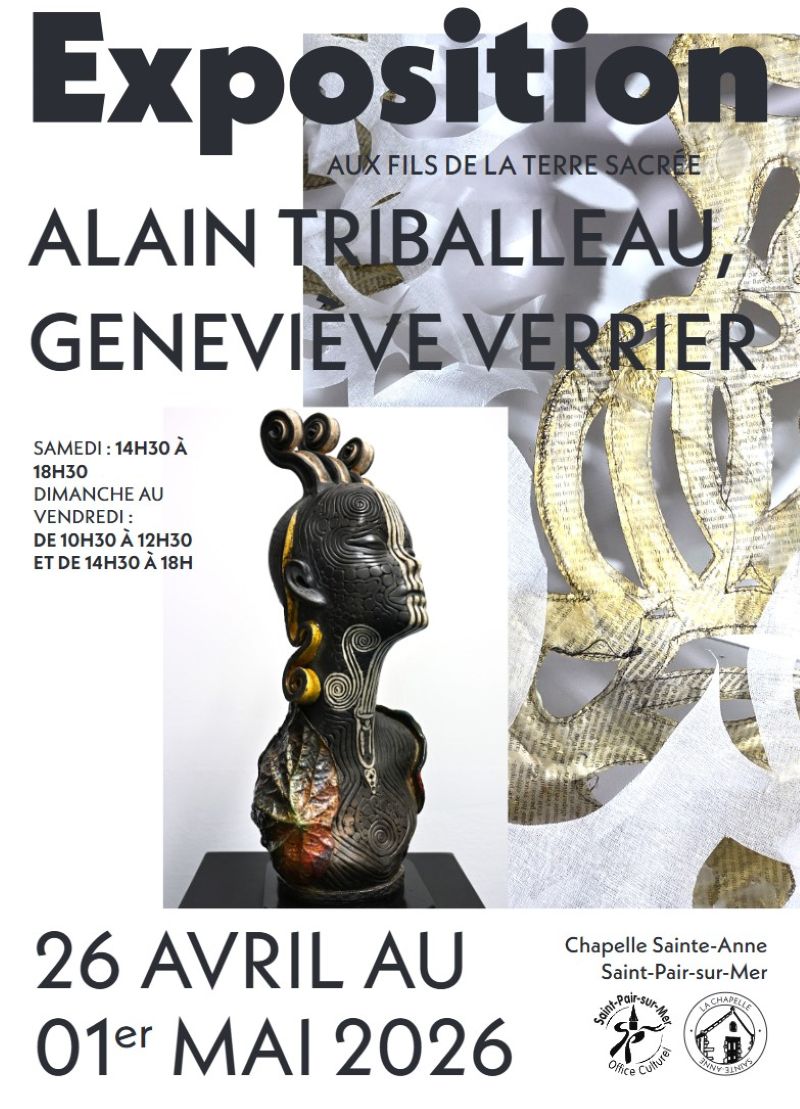 Exposition de Geneviève VERRIER et Alain TRIBALLEAU — visuel événement