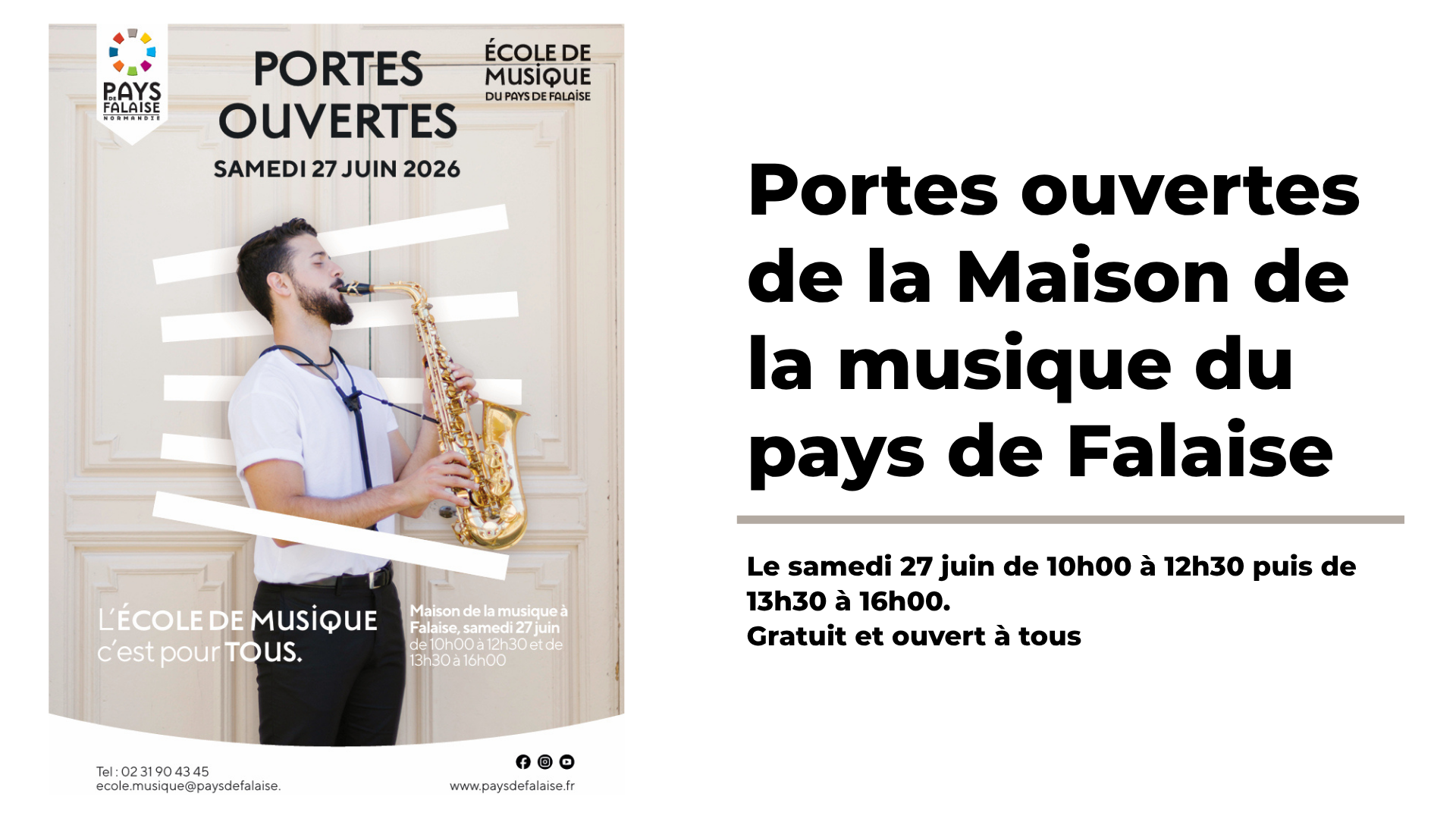 Portes ouvertes Maison de la musique du pays de Falaise