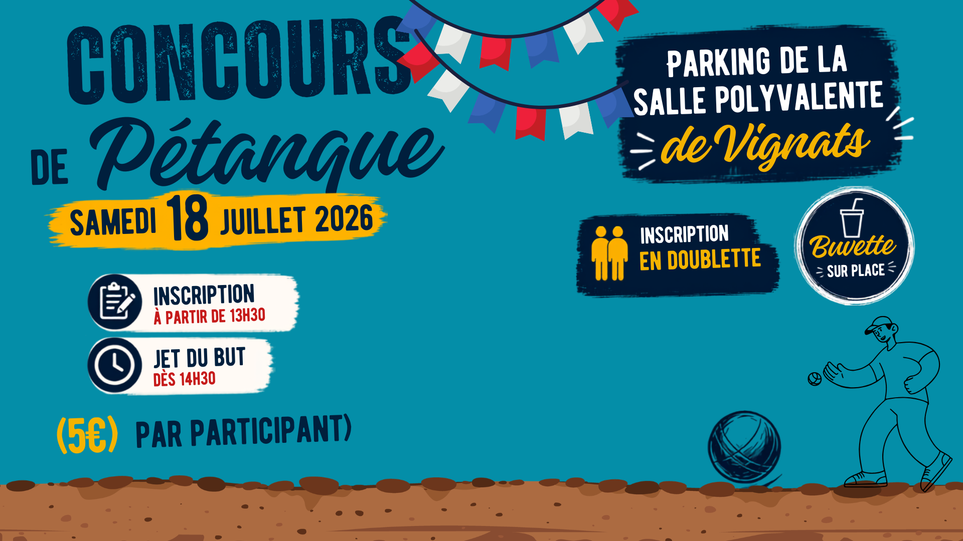 Concours de Pétanque à Vignats
