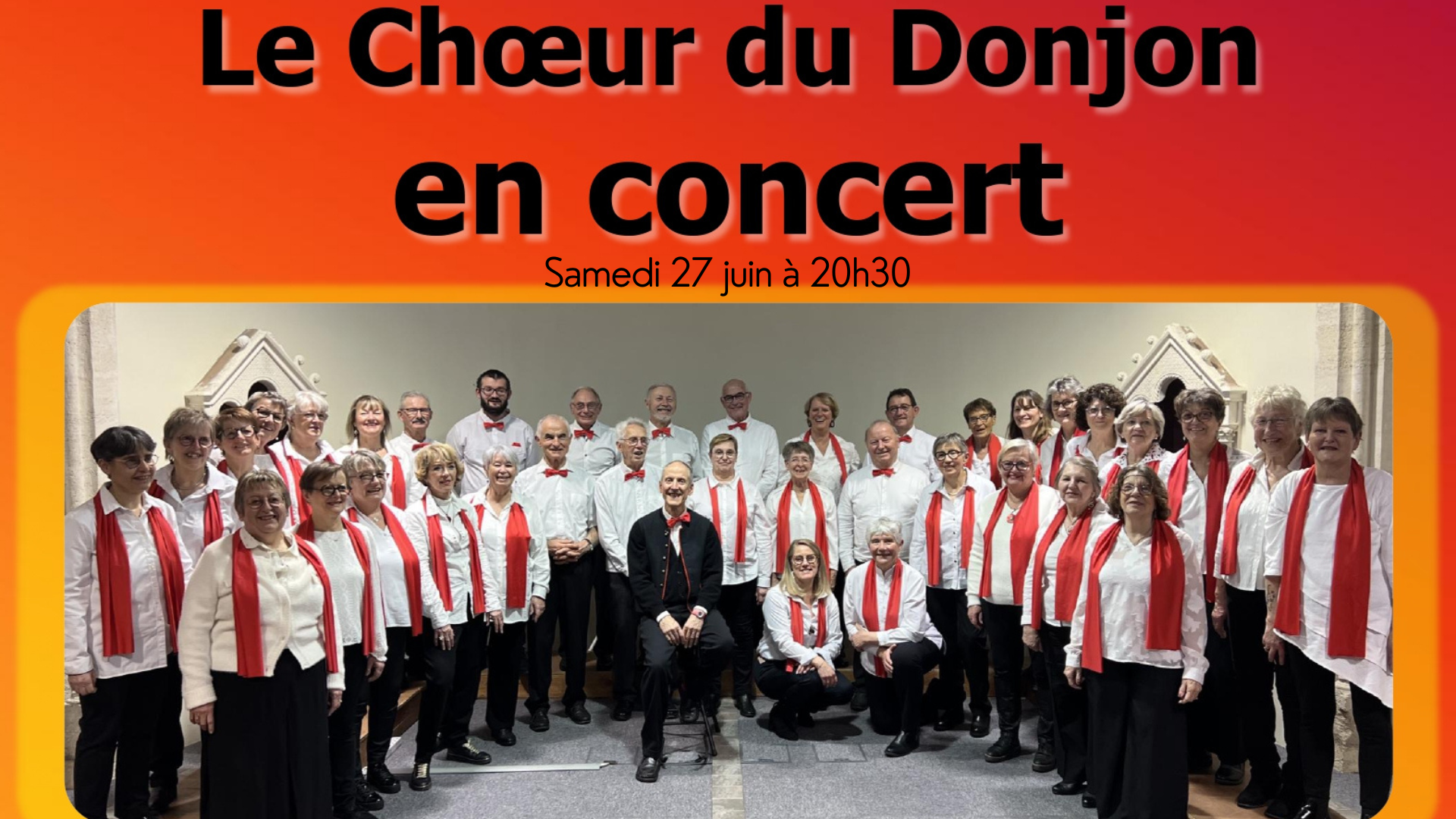 Le chœur du donjon en concert