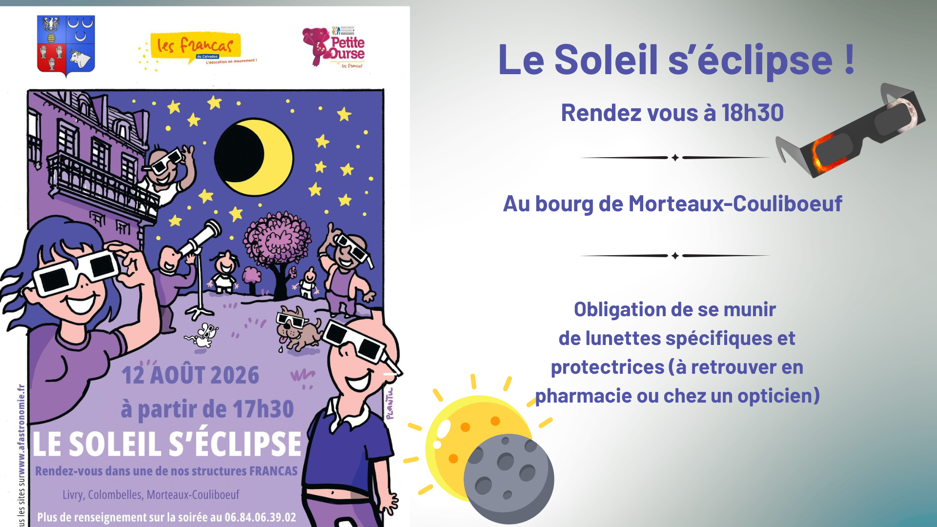 Le soleil s'éclipse à Morteaux Couliboeuf !