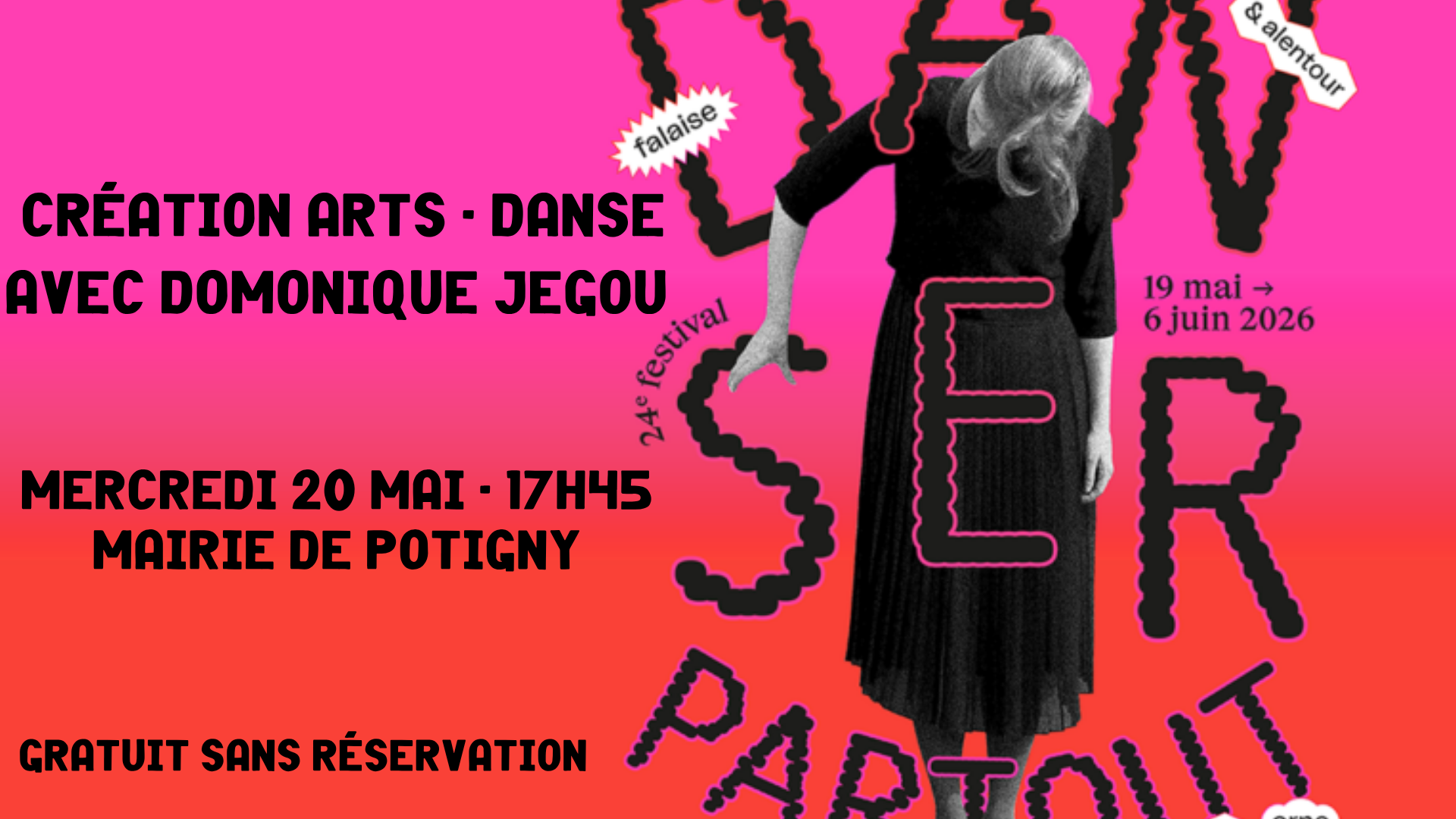 Festival Danser Partout : Performance Création ARTS-danse avec Dominique Jégou