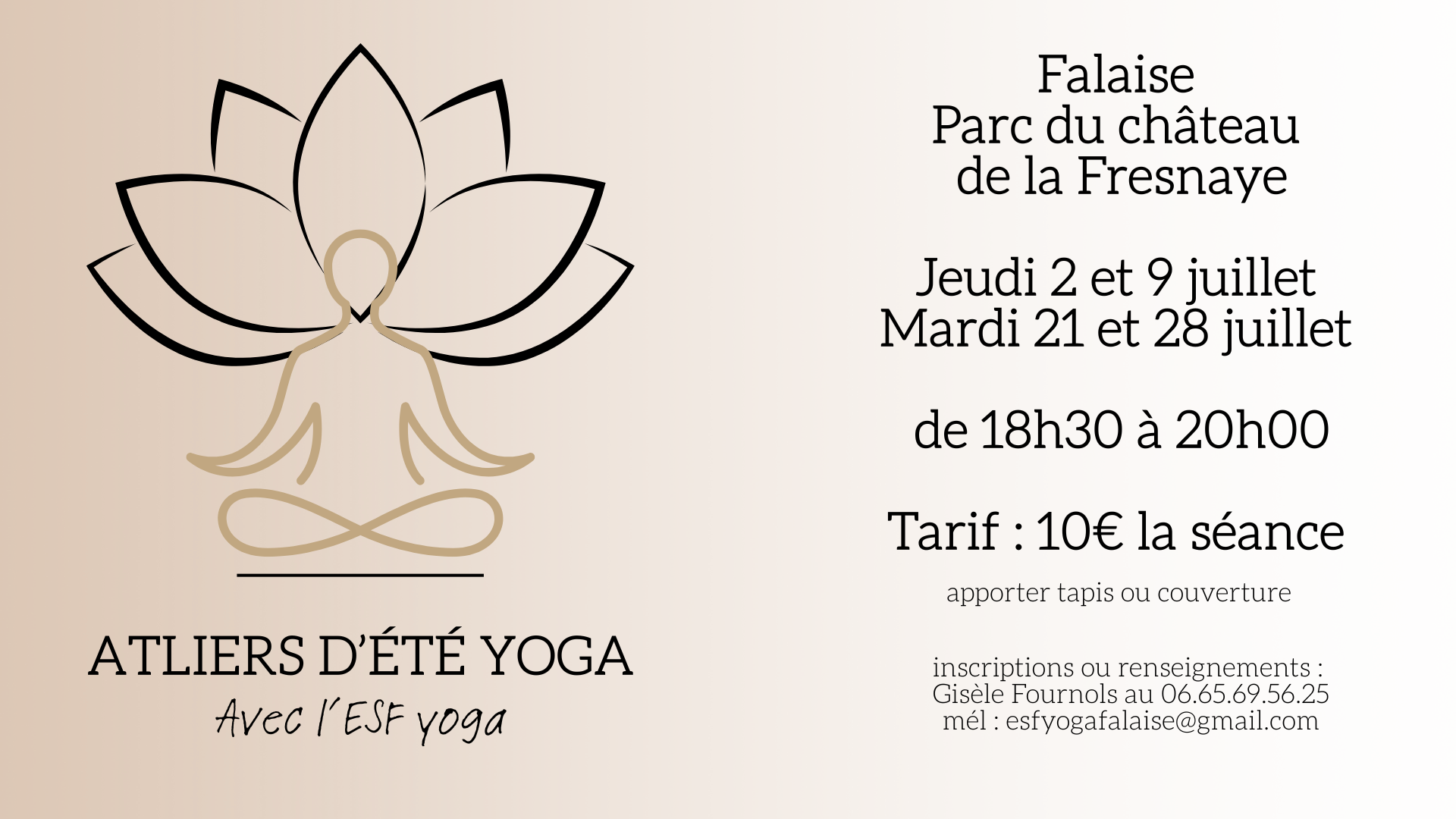 Ateliers d'été Yoga
