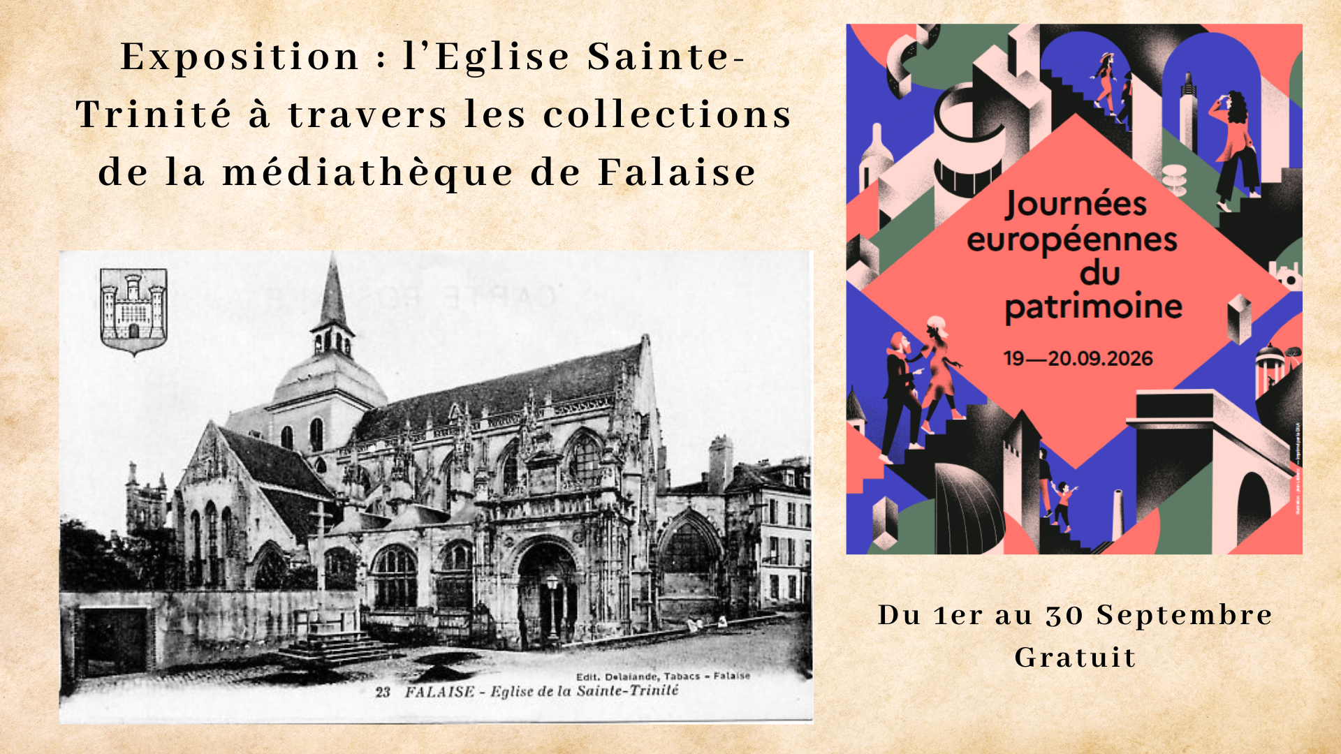 Exposition : L'Église Sainte-Trinité dans les collections de la Médiathèque