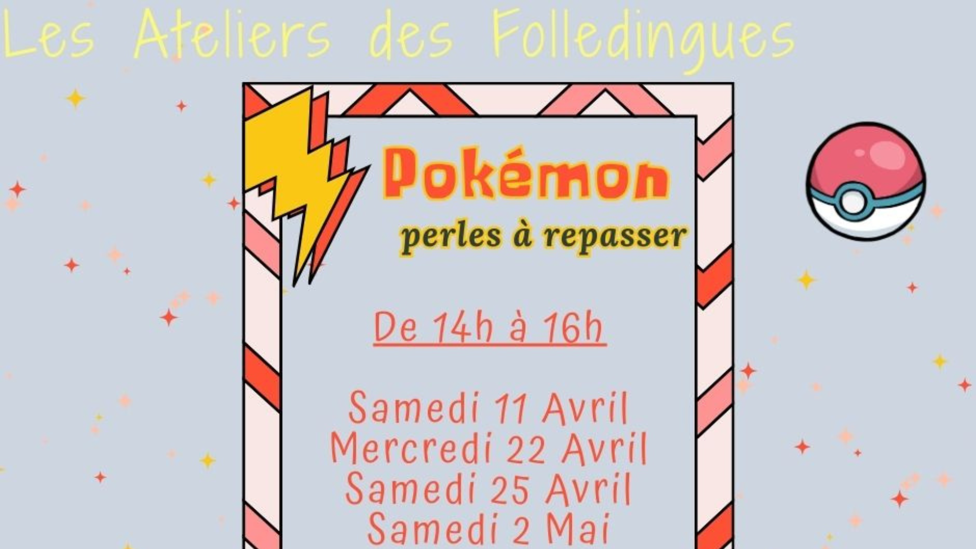 Ateliers Les Folledingues : Théme Pokémon - Falaise