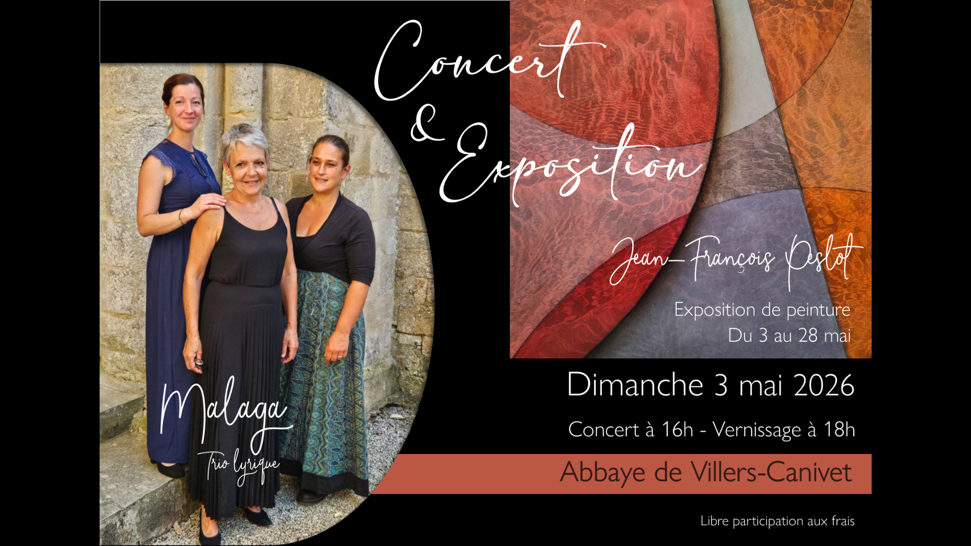 Concert &amp; Exposition à l'Abbaye de Villers-Canivet