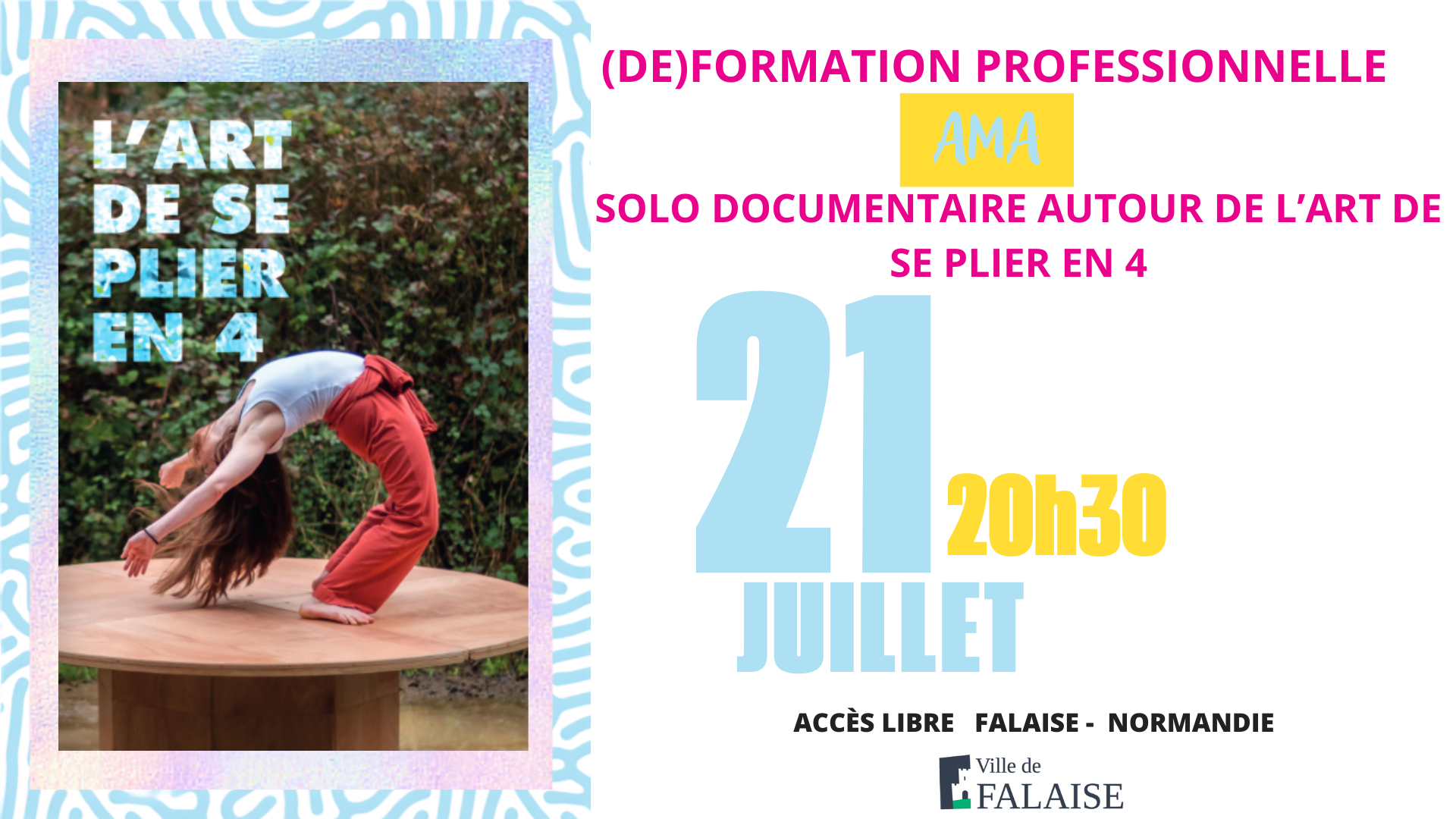 Festival Les Faltaisies : (Dé)formation professionnelle solo documentaire autour de l'art de se plier en 4 | AMA