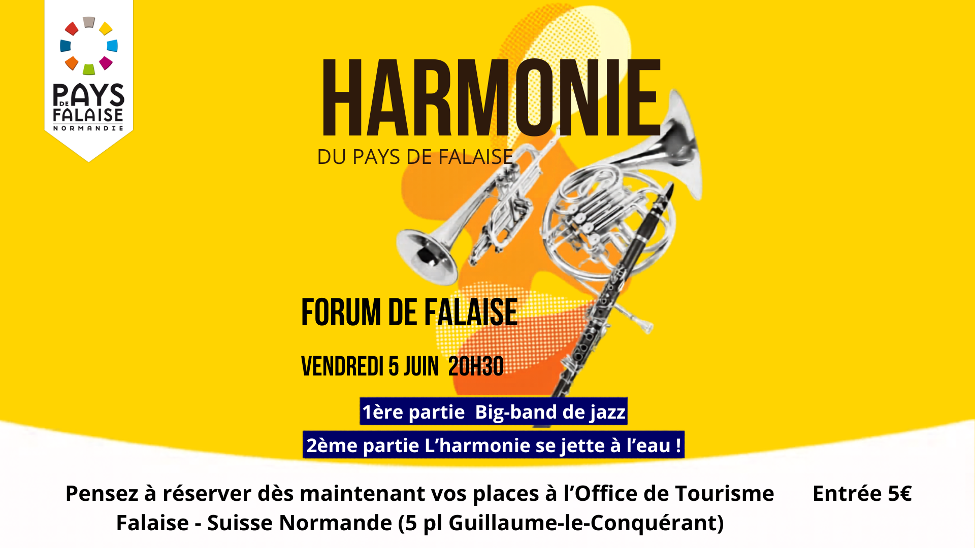 Concert de l'Harmonie du Pays de Falaise — visuel événement