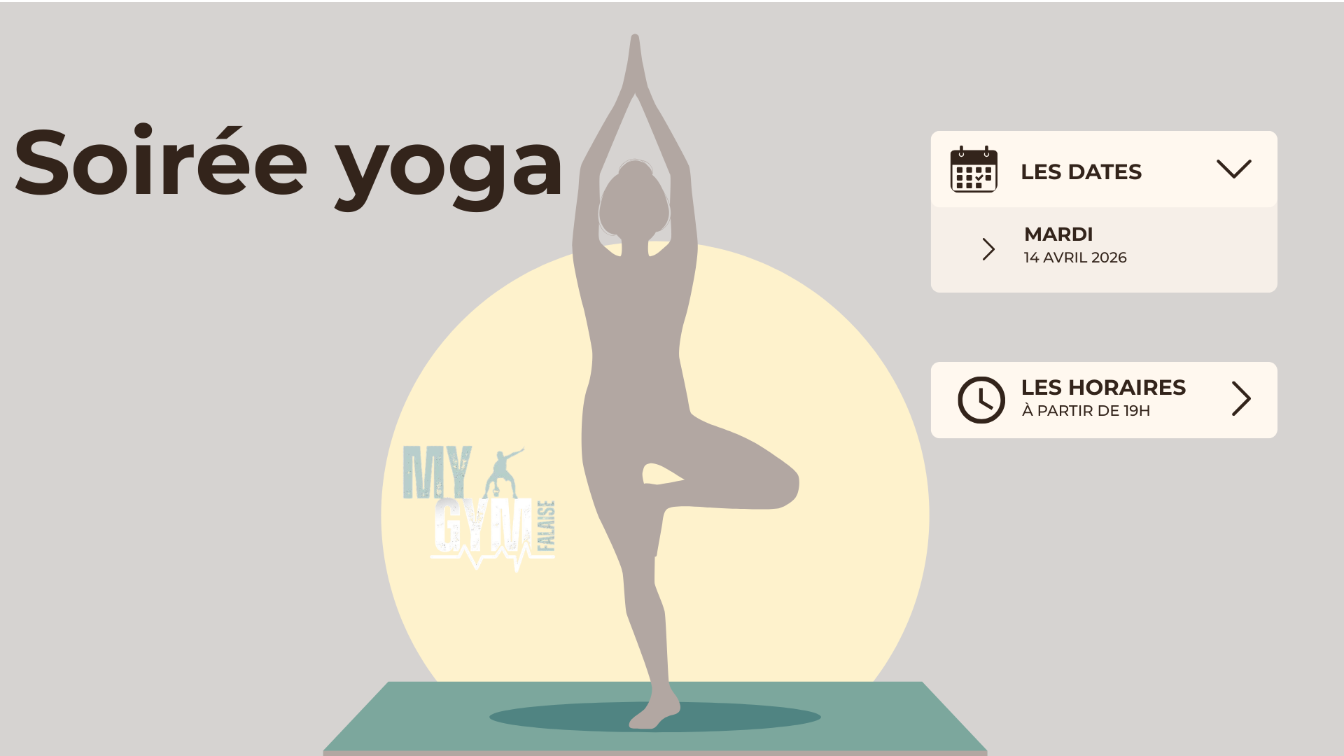 Soirée Yoga chez My Gym Falaise 
