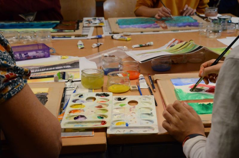 Atelier patrimoine (3-5 ans) : paysages à l'aquarelle