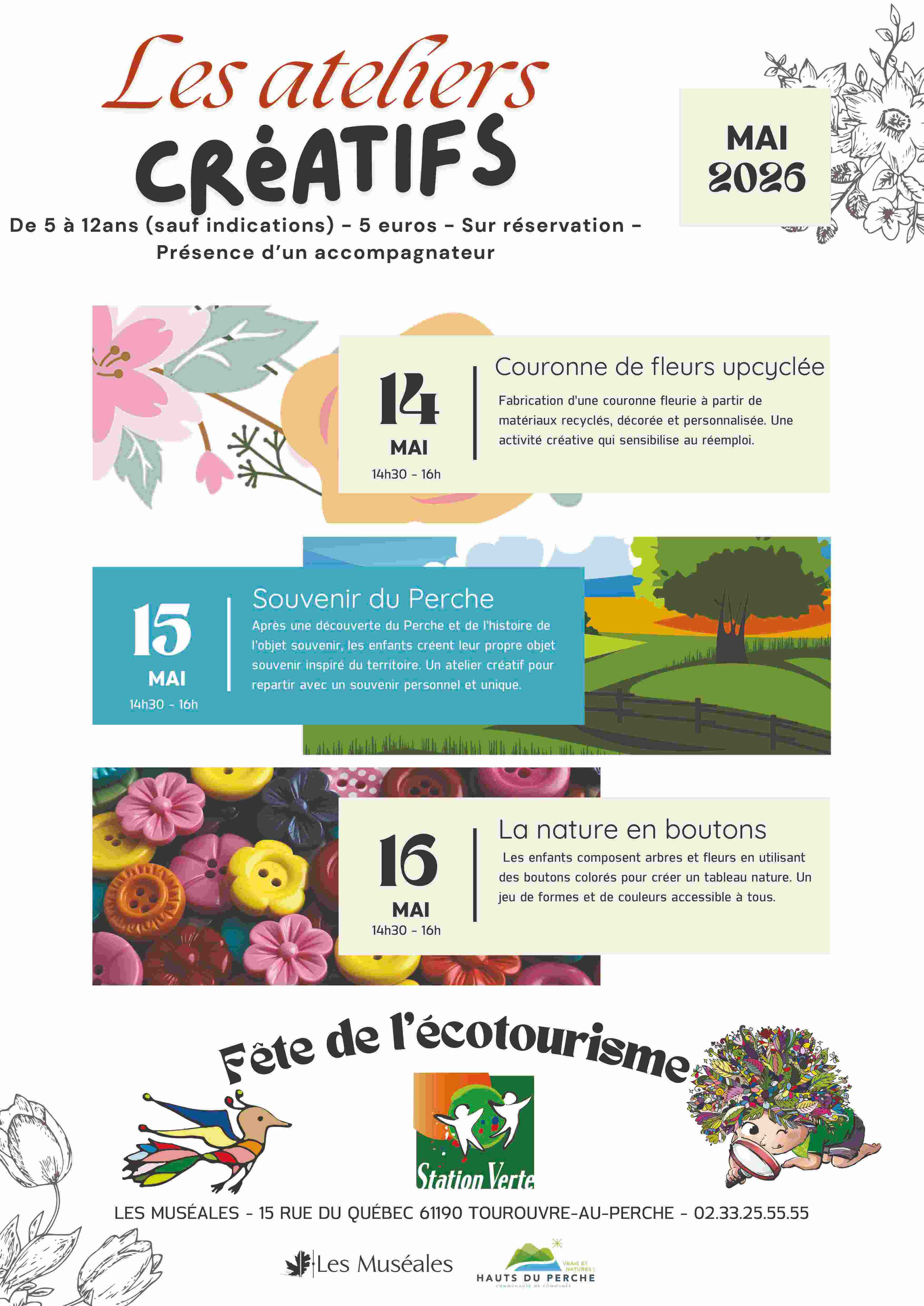 Ateliers créatifs  5-12 ans