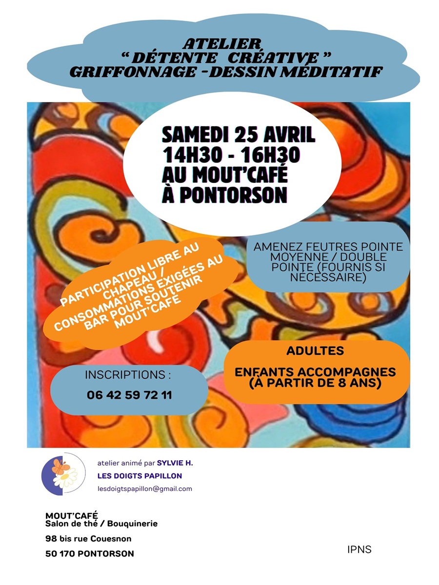 Atelier griffonnage - dessin méditatif — visuel événement